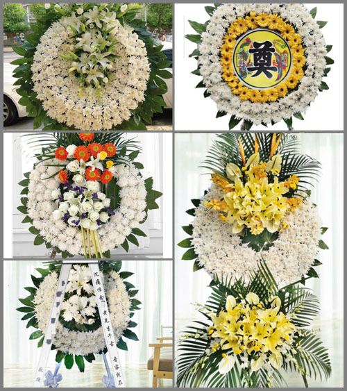 江苏南京浦口区永宁街道侯冲村花圈速递